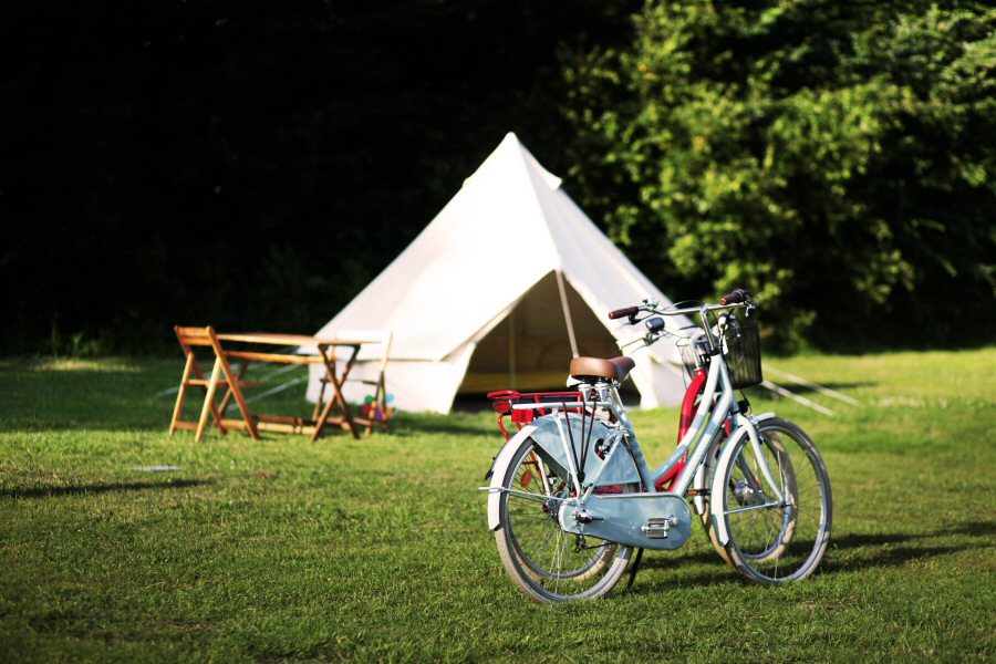 Bell tente and bikes Accommodation : Bell tente and bikes
