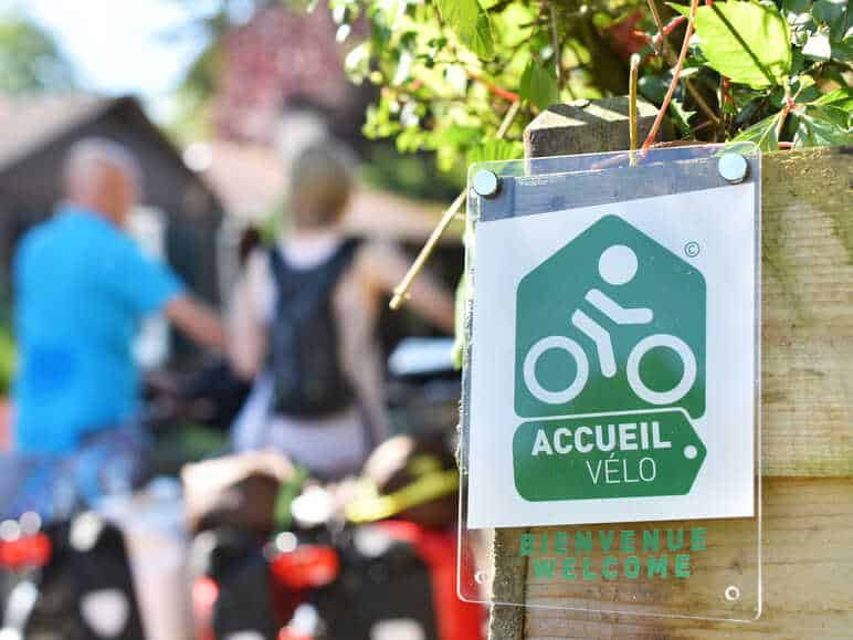 Le logo accueil vélo