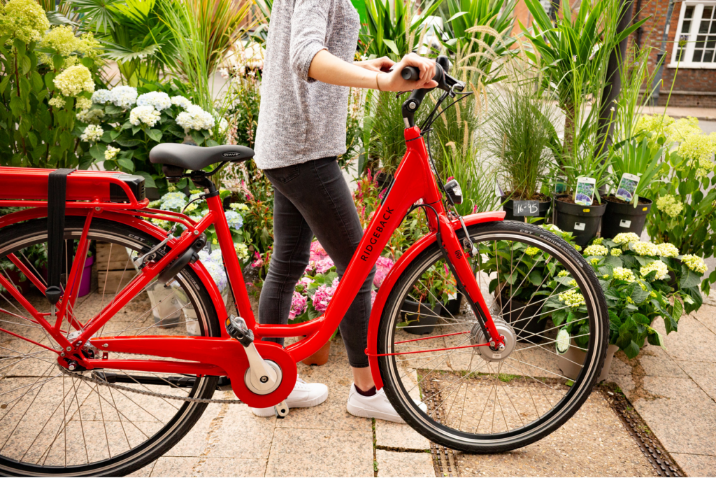 Photo Electron Photo d'un vélo électrique rouge